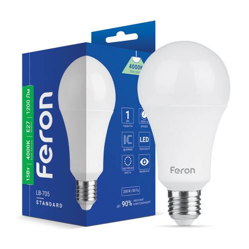 Светодиодная лампа Feron LB-705 15Вт E27 4000K (01787)