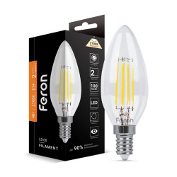 Светодиодная лампа Feron Filament LB-68 4Вт E14 2700K