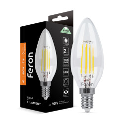 Светодиодная лампа Feron Filament LB-68 4Вт E14 4000K