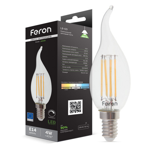 Светодиодная лампа Feron LB-69 4Вт E14 4000K 