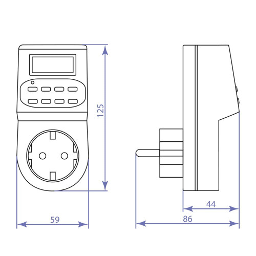 Розетка с таймером Feron TM22 