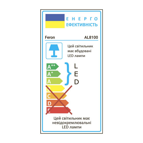 Світлодіодний накладний світильник Feron AL8100 12Вт 3000K білий