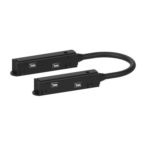Кутовий гнучкий конектор живлення Feron LD3002 чорний 