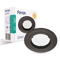 Встроенный светильник Feron DL6310 под лампу черный
