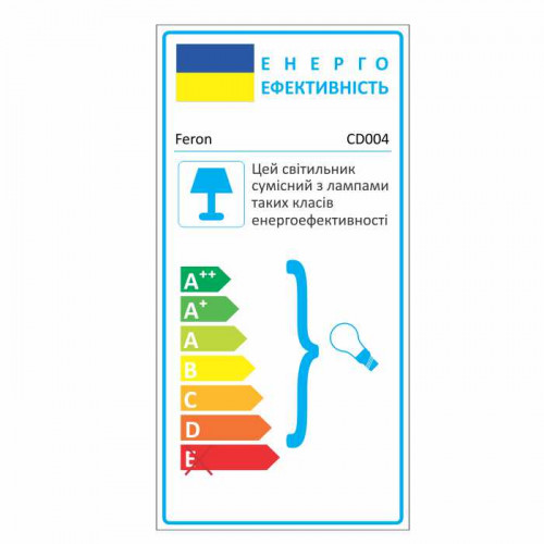 Встроенный светильник Feron CD004 под лампу античная медь
