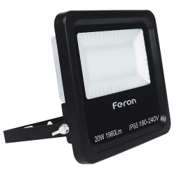 Светодиодный прожектор Feron LL-620 20Вт 6400K черный