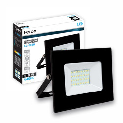 Светодиодный прожектор Feron LL-8050 50Вт 6400K черный