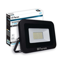 Светодиодный прожектор Feron LL-855 50Вт 6400K черный