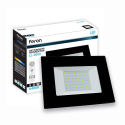 Светодиодный прожектор Feron LL-9050 50Вт 6400K черный
