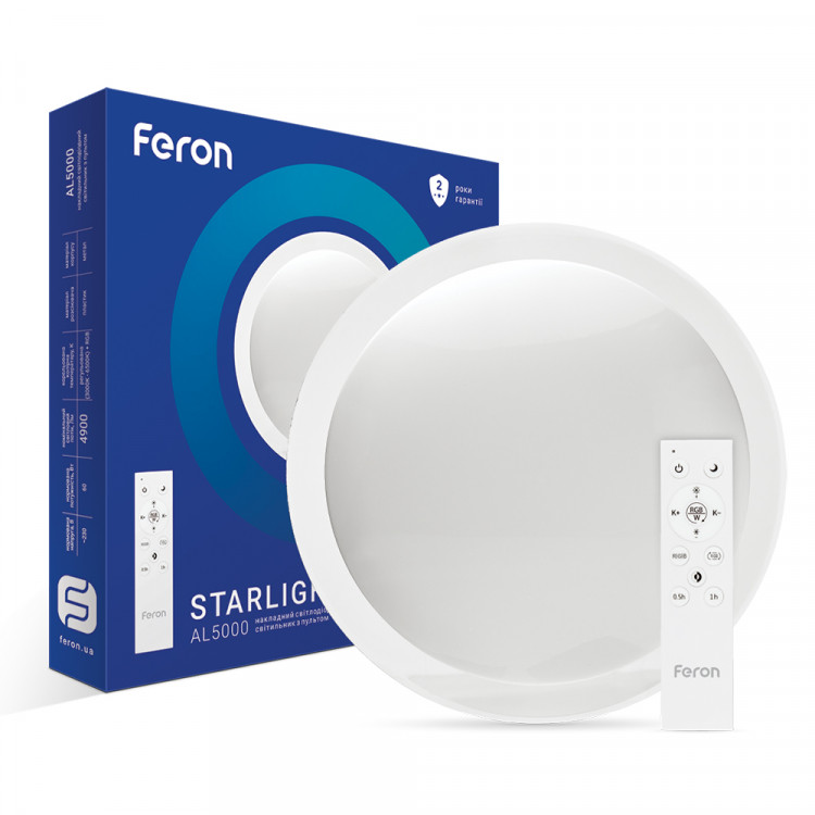 Светодиодный накладной светильник Feron AL5000 STARLIGHT 60Вт с RGB