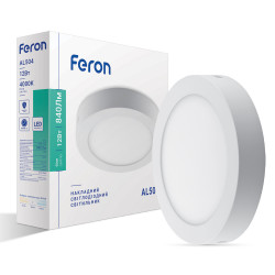 Світлодіодний накладний світильник Feron AL504 12Вт 4000K білий