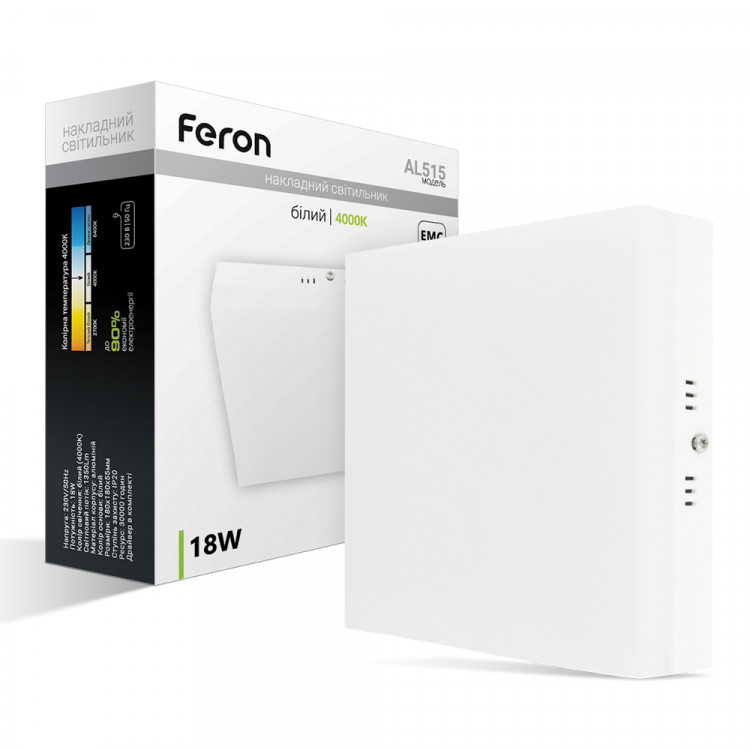 Светодиодный накладной светильник Feron AL515 18Вт 4000K белый