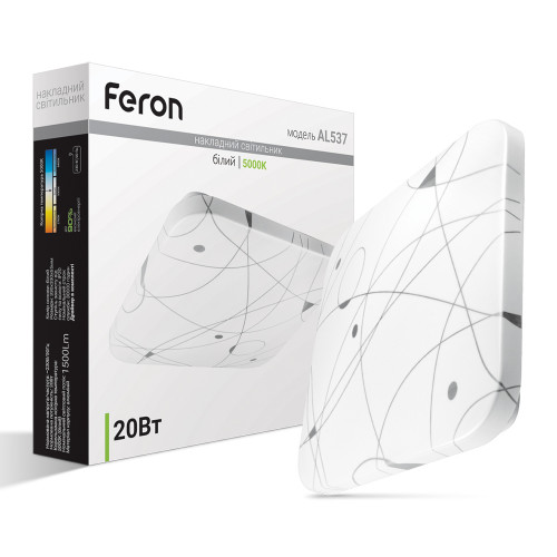 Світлодіодний накладний світильник Feron AL537 20Вт 5000K білий