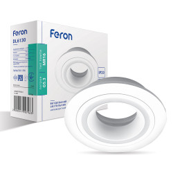 Встроенный светильник Feron DL6130 под лампу белый