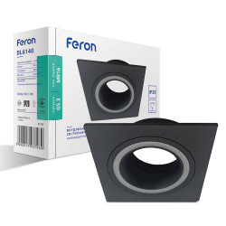 Встроенный светильник Feron DL6140 под лампу черный