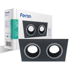 Встроенный светильник Feron DL6142 под лампу черный