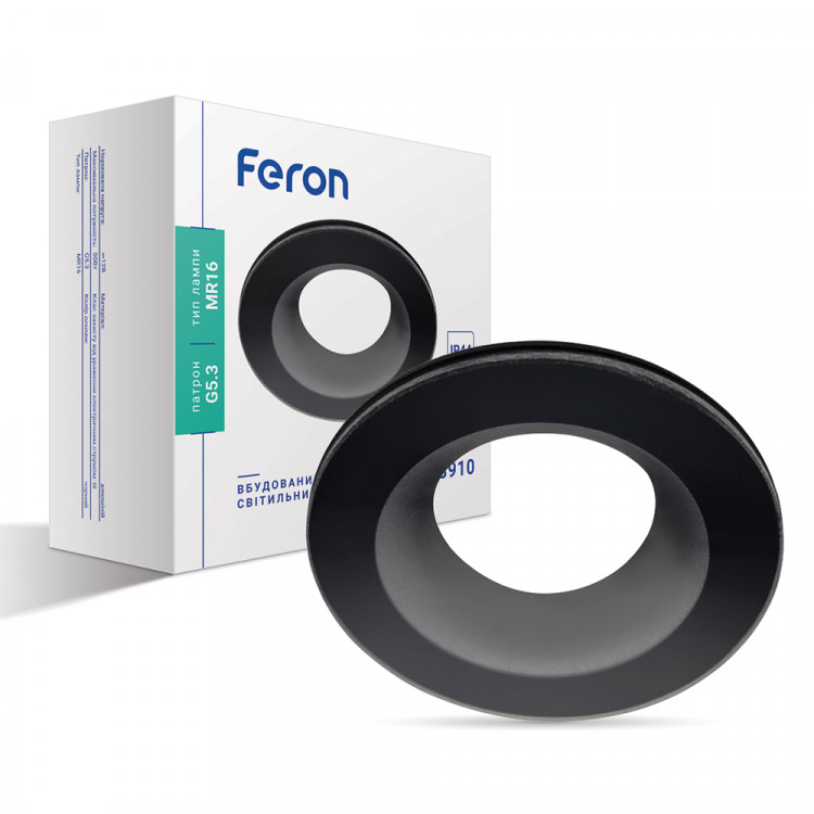 Встроенный светильник Feron DL8910 под лампу черный