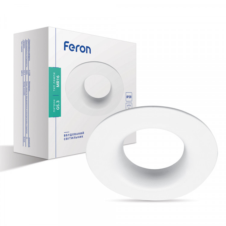 Встроенный светильник Feron DL8320 под лампу белый