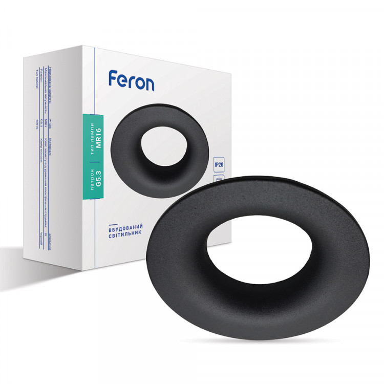 Встроенный светильник Feron DL8320 под лампу черный
