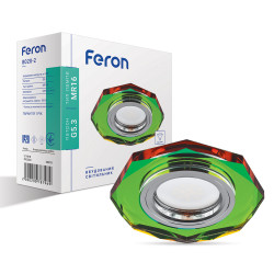 Встроенный светильник Feron 8020-2 под лампу 5-мультиколор