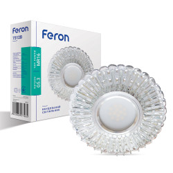 Встроенный светильник Feron 7312B под лампу с подсветкой прозрачный