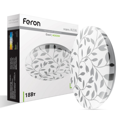 Світлодіодний накладний світильник Feron AL536 18Вт 4000K білий