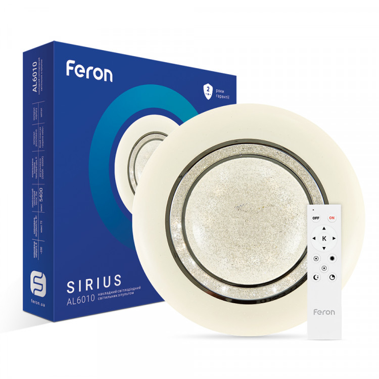 Світлодіодній накладний світильник Feron AL6010 SIRIUS 72Вт