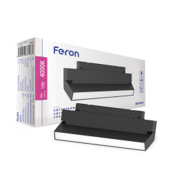 Светодиодный магнитный трековый светильник Feron MGN306 12Вт 4000K черный