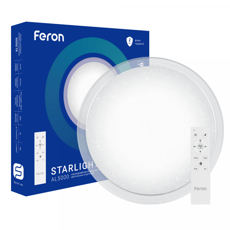 Светодиодный накладной светильник Feron AL5000-S STARLIGHT 60Вт