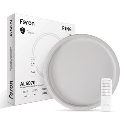 Світлодіодна накладна люстра Feron AL6070 RING 90Вт білий