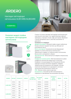 Ardero AL801 802ARD