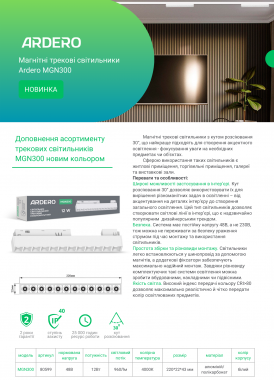 Ardero MGN300 білий