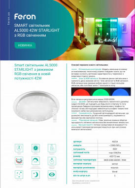 Feron AL5000 42W RGB