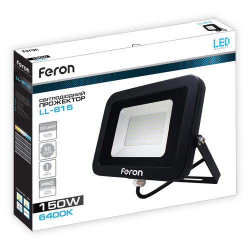 Светодиодный прожектор Feron LL-815 150Вт 6400K черный